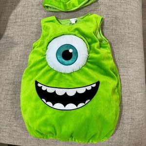 Mike Monsters Inc Green Monster Eye Kids Costume